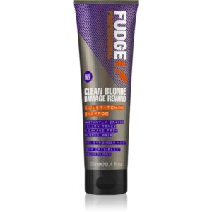Fudge Clean Blonde Damage Rewind sampon tonifiant cu violete pentru parul blond cu suvite 250 ml-ro