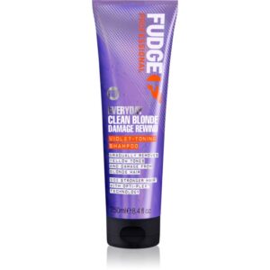 Fudge Everyday Clean Blonde Damage Rewind Shampoo sampon delicat pentru utilizarea de zi cu zi pentru parul blond cu suvite 250 ml-ro
