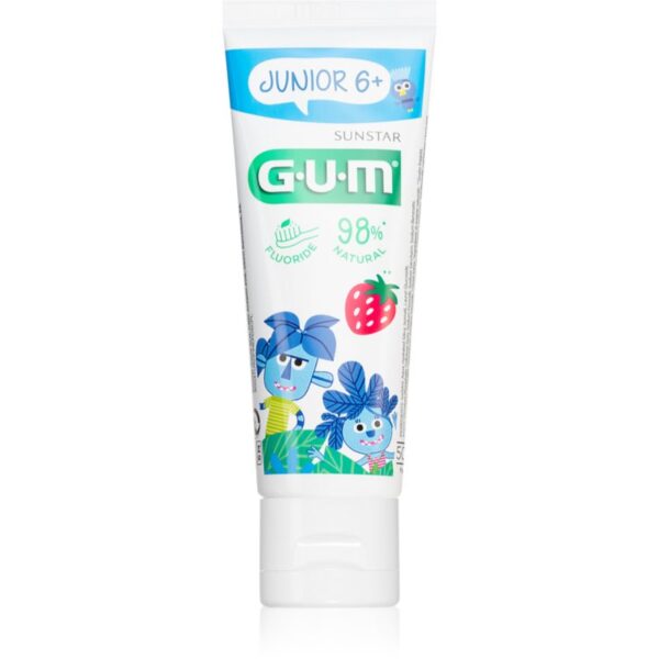 G.U.M Junior 6+ Gel pentru dintii copiilor aroma Strawberry 50 ml-ro