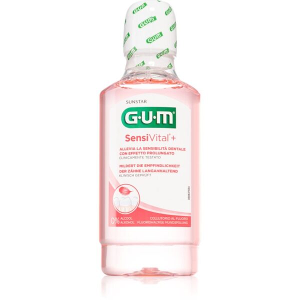 G.U.M SensiVital apă de gură pentru dinti sensibili 300 ml-Țena