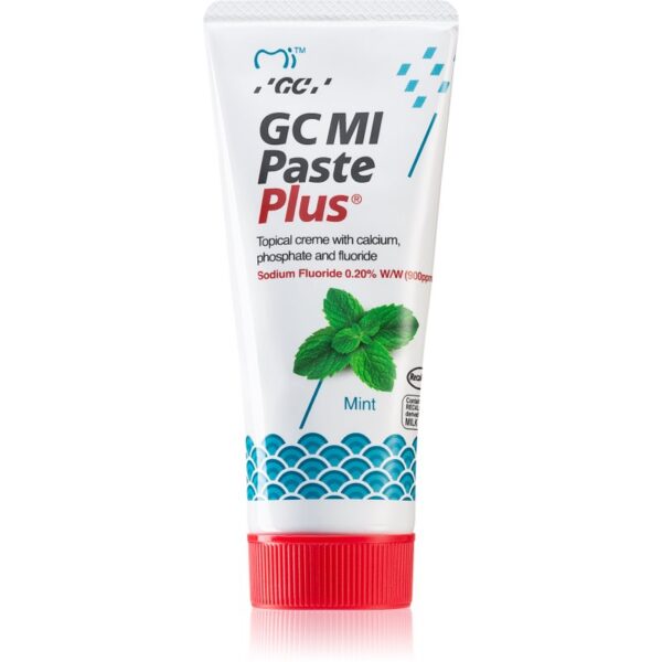 GC MI Paste Plus Crema protectoare de remineralizare pentru dinți sensibili cu flor aroma Mint 35 ml-Țena