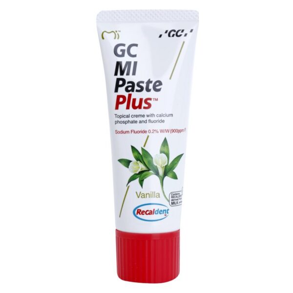 GC MI Paste Plus Crema protectoare de remineralizare pentru dinți sensibili cu flor aroma Vanilla 35 ml-Țena