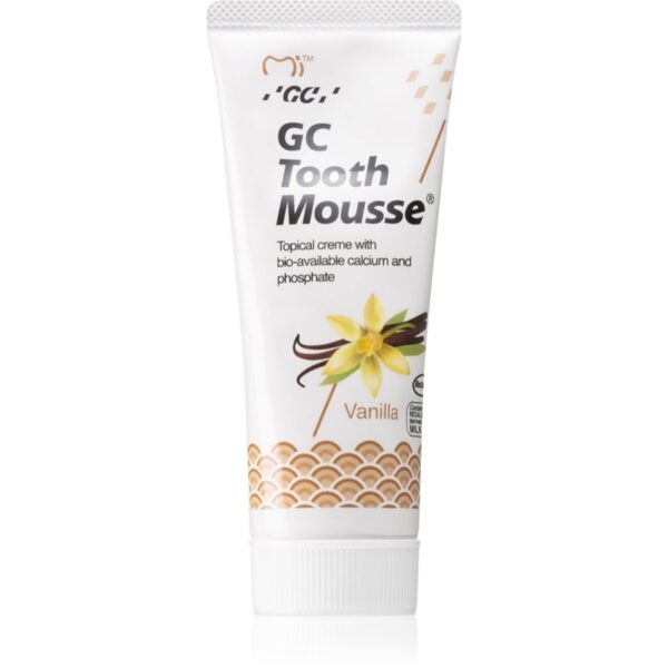 GC Tooth Mousse Crema protectoare de remineralizare pentru dinți sensibili fara flor aroma Vanilla 35 ml-Țena