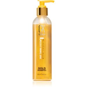 GK Hair Gold Shampoo șampon de protecție și hidratare  cu aloe vera si unt de shea 250 ml-Țena