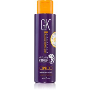 GK Hair Miami Bombshell Taming Blonde Treatment masca cu keratina pentru parul blond cu suvite 100 ml-ro