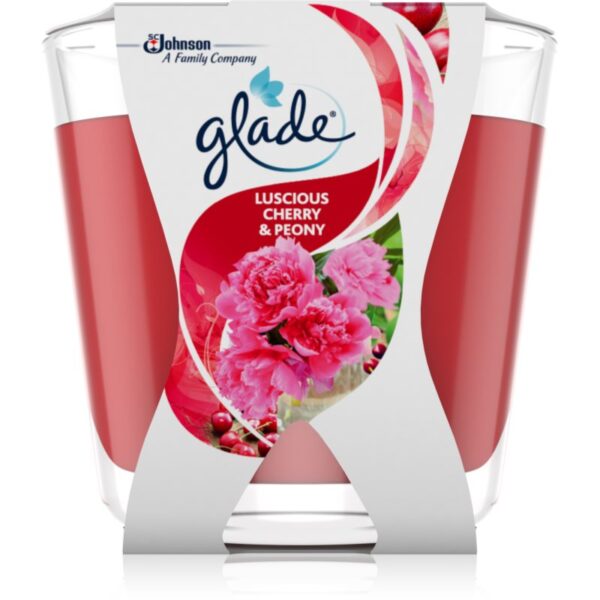 GLADE Luscious Cherry & Peony lumânare parfumată 70 g-ro