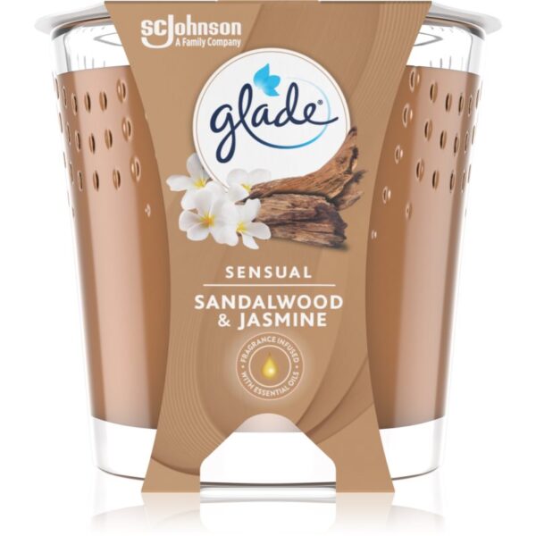 GLADE Sensual Sandalwood & Jasmine lumânare parfumată 129 g-ro