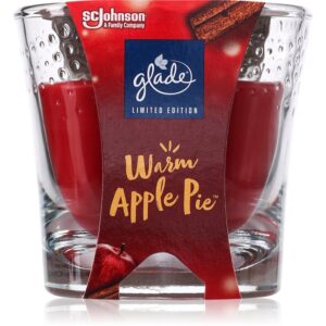 GLADE Warm Apple Pie lumânare parfumată 112 g-ro