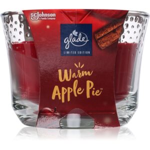 GLADE Warm Apple Pie lumânare parfumată 204 g-ro