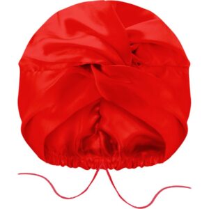 GLOV Double Layer Satin Bonnet turban de satin Red 1 buc-Țena