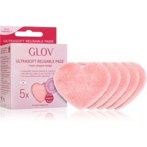 GLOV Heart-Shaped Ultrasoft dischete demachiante lavabile 5 buc-ro