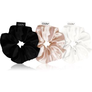 GLOV Satin Scrunchies S Elastice pentru par Black/White/Sparkling Wine 3 buc-ro