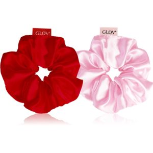 GLOV Satin Scrunchies S Elastice pentru par Red/Pink 2 buc-ro