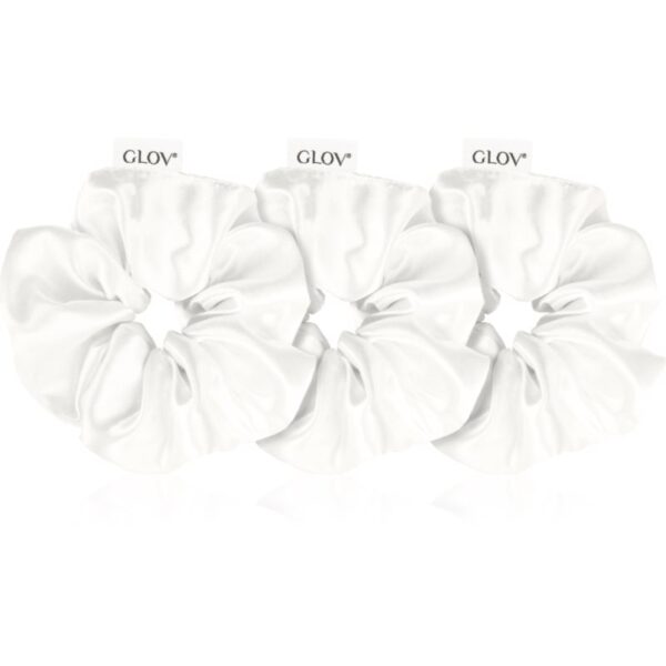 GLOV Satin Scrunchies S/M/L Elastice pentru par Beige 3 buc-ro