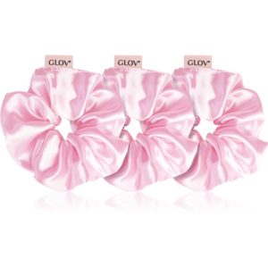GLOV Satin Scrunchies S/M/L Elastice pentru par Pink 3 buc-ro