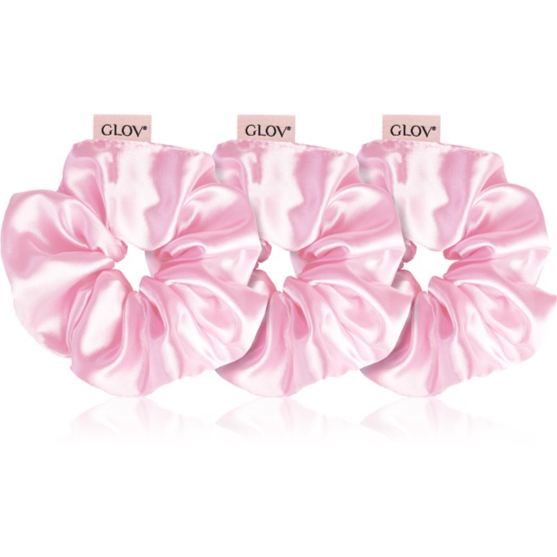 GLOV Satin Scrunchies S/M/L Elastice pentru par Pink 3 buc-ro