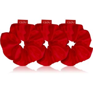 GLOV Satin Scrunchies S/M/L Elastice pentru par Red 3 buc-ro