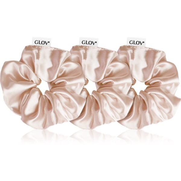 GLOV Satin Scrunchies S/M/L Elastice pentru par Sparkling Wine 3 buc-ro