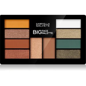 Gabriella Salvete Big Face paleta fard de pleoape cu efect luminos cu efect autobronzant 01 12 g-Țena