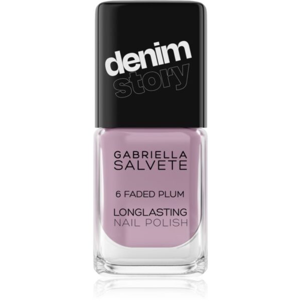 Gabriella Salvete Denim Story lac de unghii cu rezistenta indelungata culoare 06 Faded Plum 11 ml-ro