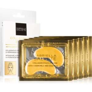Gabriella Salvete Eye Mask Collagen Gold Masca pentru ochi pentru reducerea cearcanelor cu colagen 5x2 buc-Țena