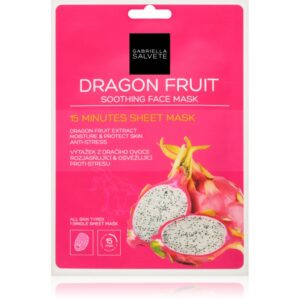 Gabriella Salvete Face Mask Dragon Fruit mască textilă calmantă 1 buc-Țena