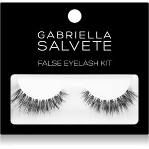 Gabriella Salvete False Eyelash Kit gene false cu lipici tip Basic Black 1 buc-ro