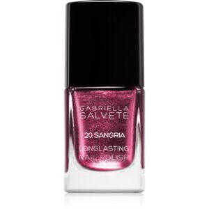 Gabriella Salvete Longlasting Enamel lac de unghii cu rezistenta indelungata cu particule stralucitoare culoare 20 Sangria 11 ml-Țena