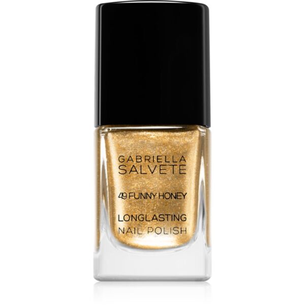 Gabriella Salvete Longlasting Enamel lac de unghii cu rezistenta indelungata cu particule stralucitoare culoare 49 Funny Honey 11 ml-ro