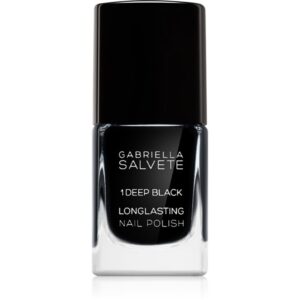 Gabriella Salvete Longlasting Enamel lac de unghii cu rezistenta indelungata lucios culoare 01 Deep Black 11 ml-ro