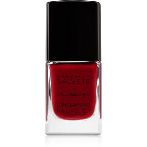 Gabriella Salvete Longlasting Enamel lac de unghii cu rezistenta indelungata lucios culoare 24 Classic Red 11 ml-Țena