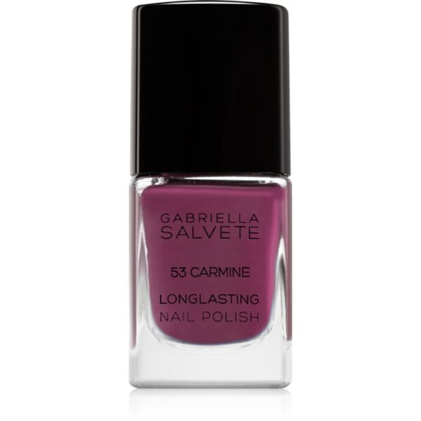 Gabriella Salvete Longlasting Enamel lac de unghii cu rezistenta indelungata lucios culoare 53 Carmine 11 ml-Țena