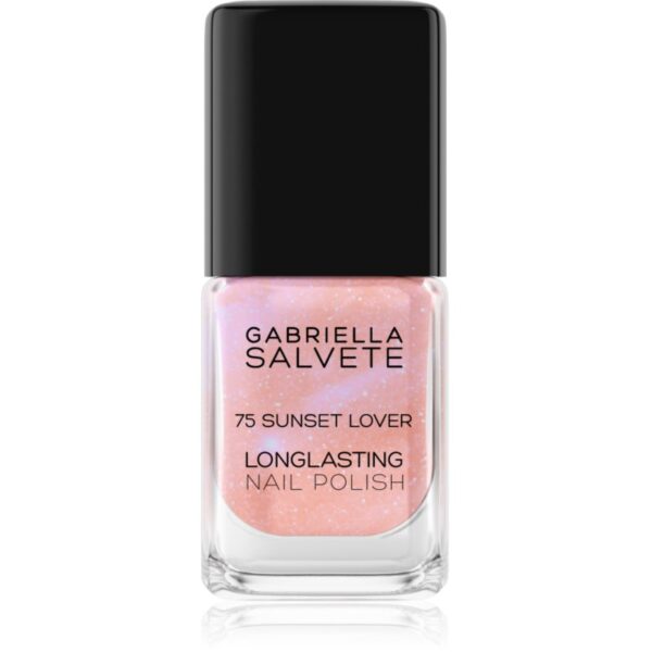 Gabriella Salvete Longlasting Enamel lac de unghii cu rezistenta indelungata lucios culoare 75 Sunset Lover 11 ml-Țena