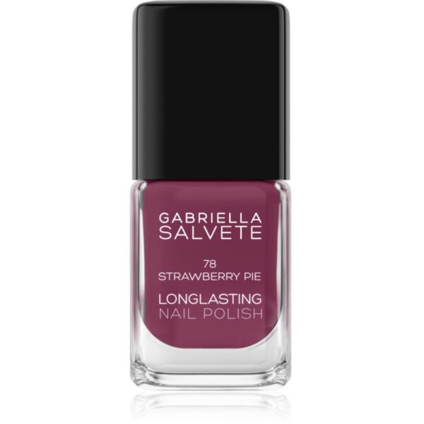 Gabriella Salvete Longlasting Enamel lac de unghii cu rezistenta indelungata lucios culoare 78 Strawberry Pie 11 ml-Țena