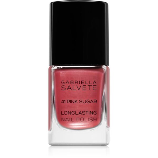 Gabriella Salvete Longlasting Enamel lac de unghii cu rezistenta indelungata stralucire de perla culoare 41 Pink Sugar 11 ml-ro