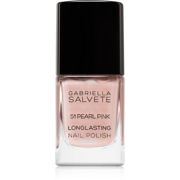 Gabriella Salvete Longlasting Enamel lac de unghii cu rezistenta indelungata stralucire de perla culoare 51 Pearl Pink 11 ml-ro