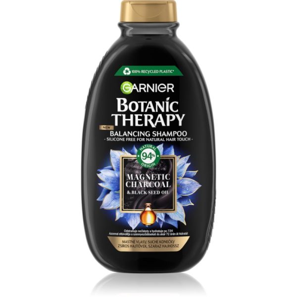 Garnier Botanic Therapy Magnetic Charcoal Sampon pentru scalp gras si fire de par cu terminatii uscate 250 ml-Țena
