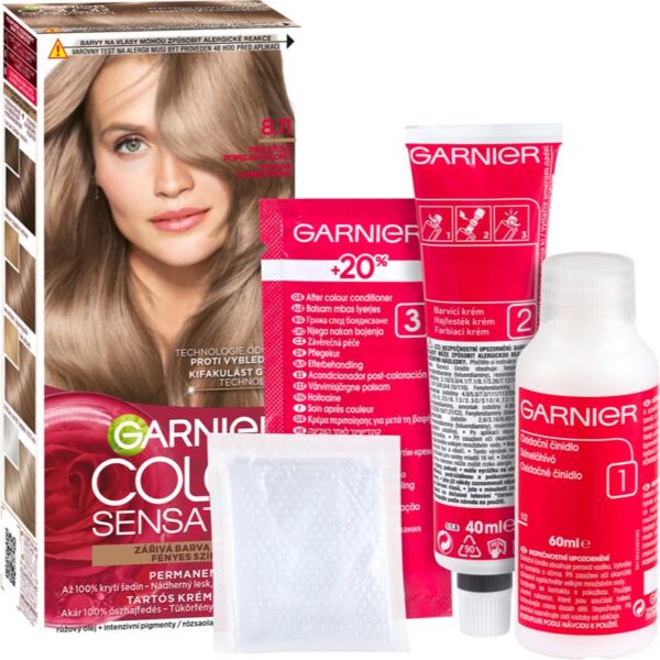 Garnier Color Sensation culoare par culoare 8.11 Pearl Ash Blonde-Țena