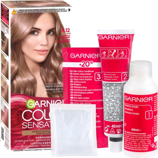 Garnier Color Sensation culoare par culoare 8.12 Light Roseblonde-Țena