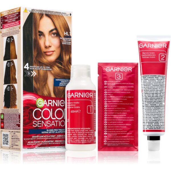 Garnier Color Sensation culoare par pentru decolorarea părului culoare HL1 Black Hair 1 buc-Țena