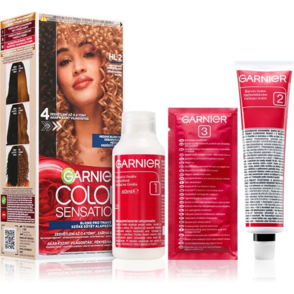 Garnier Color Sensation culoare par pentru decolorarea părului culoare HL2 Dark Brown Hair 1 buc-Țena