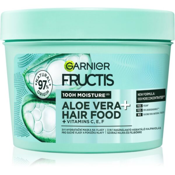 Garnier Fructis Aloe Vera Hair Food masca hidratanta pentru par normal spre uscat 400 ml-ro