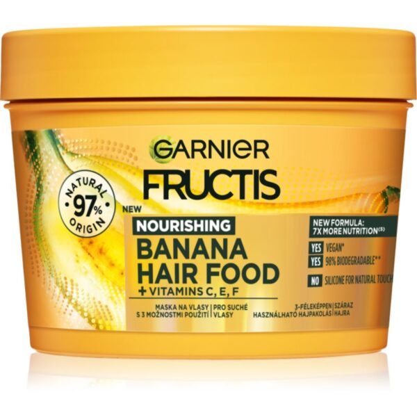 Garnier Fructis Banana Hair Food mască nutritivă pentru păr foarte uscat 390 ml-ro