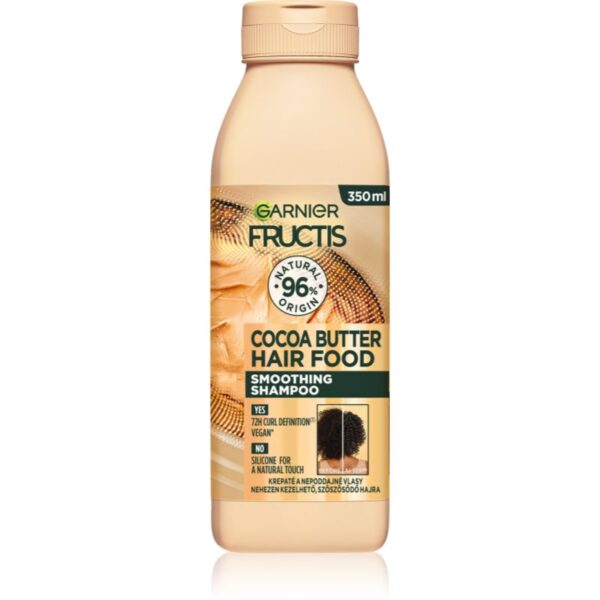 Garnier Fructis Cocoa Butter Hair Food şampon de netezire pentru par indisciplinat 350 ml-Țena