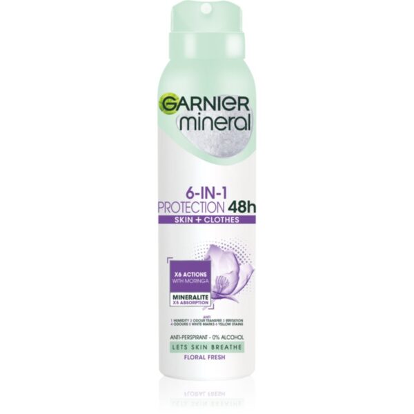 Garnier Mineral 5 Protection spray anti-perspirant fară alcool 48 h 150 ml-Țena