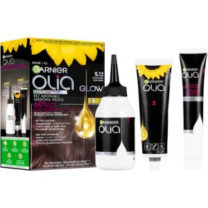 Garnier Olia Big Kit Culoare permanenta pentru par culoare 5.12 Iridescent Brown 1 buc-ro