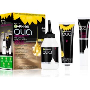 Garnier Olia Big Kit Culoare permanenta pentru par culoare 8.0 Blond-Țena