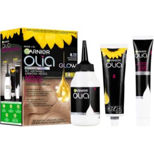 Garnier Olia Big Kit Culoare permanenta pentru par culoare 8.12 Iridescent Blonde 1 buc-ro