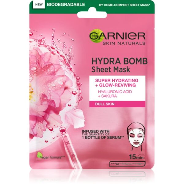 Garnier Skin Naturals Hydra Bomb Masca de celule cu efect lucios 28 g-Țena
