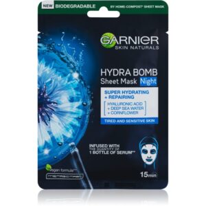 Garnier Skin Naturals Hydra Bomb mască textilă nutritivă pentru noapte 28 g-Țena